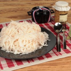 Rave d'Alsace cuisiné à la graisse d'oie