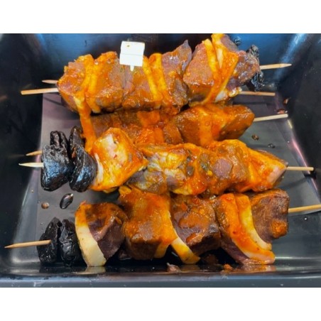 Brochette de canard mariné