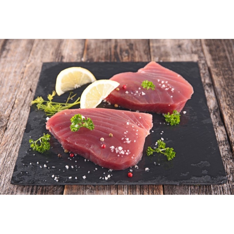 Steak de thon mariné