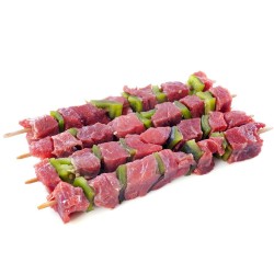 Brochette de boeuf mariné