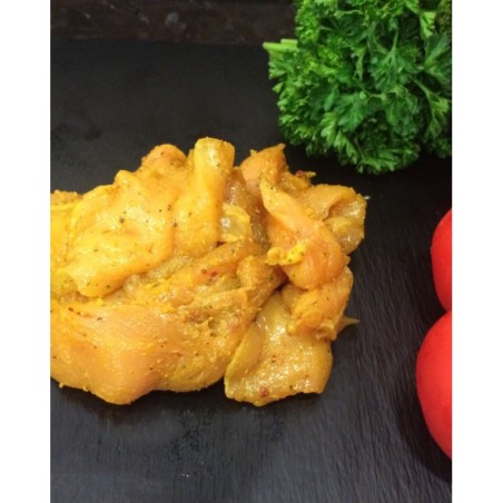 Emincé de poulet mariné