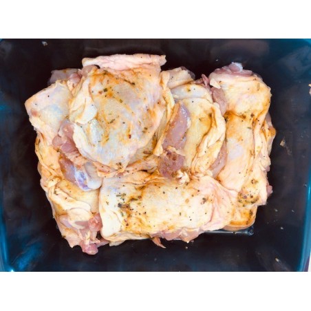 Cuisse de poulet désossée marinée