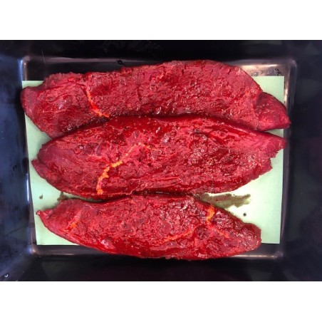 Steak de cheval mariné