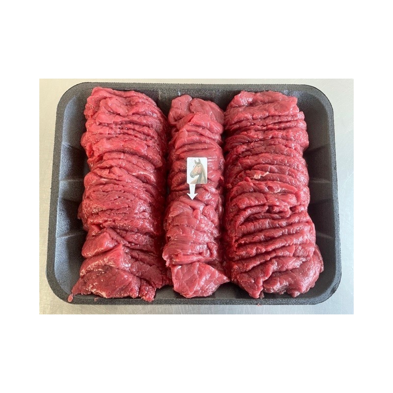 Fondue chinoise de cheval fraîche